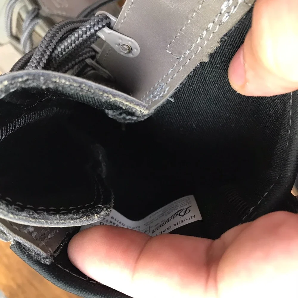 Patagonia x Danner River Salt Wading Boots Mens‎ 7M Gray Leather Canvas Outdoor